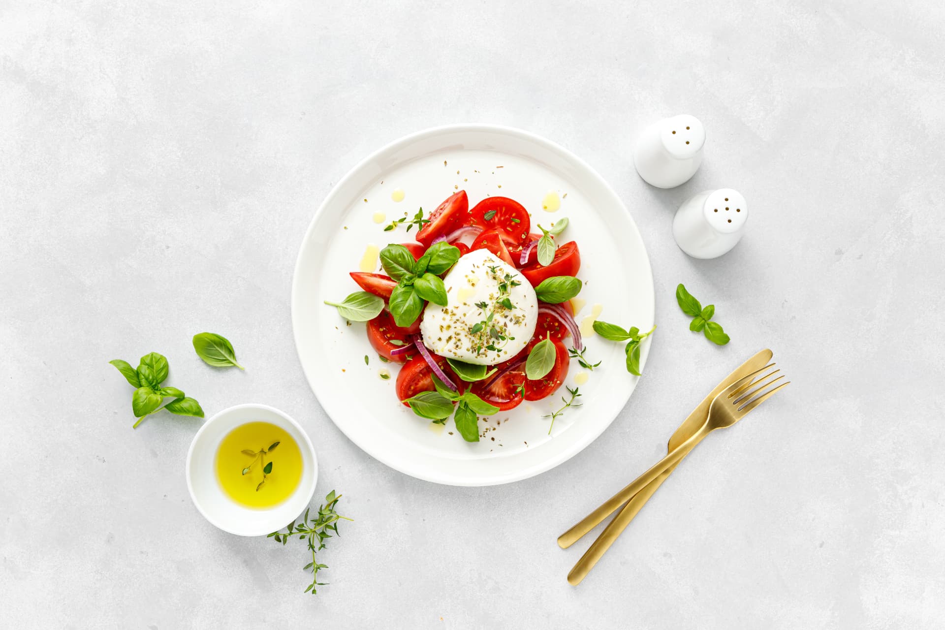 À mesa — burrata de búfala Bianco Latte